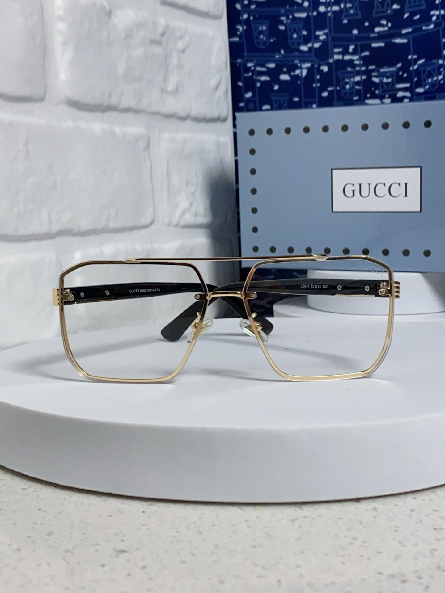 Gucci Polarized Rimless Silver Lens Sunglasses for Men & Women - detail image 2