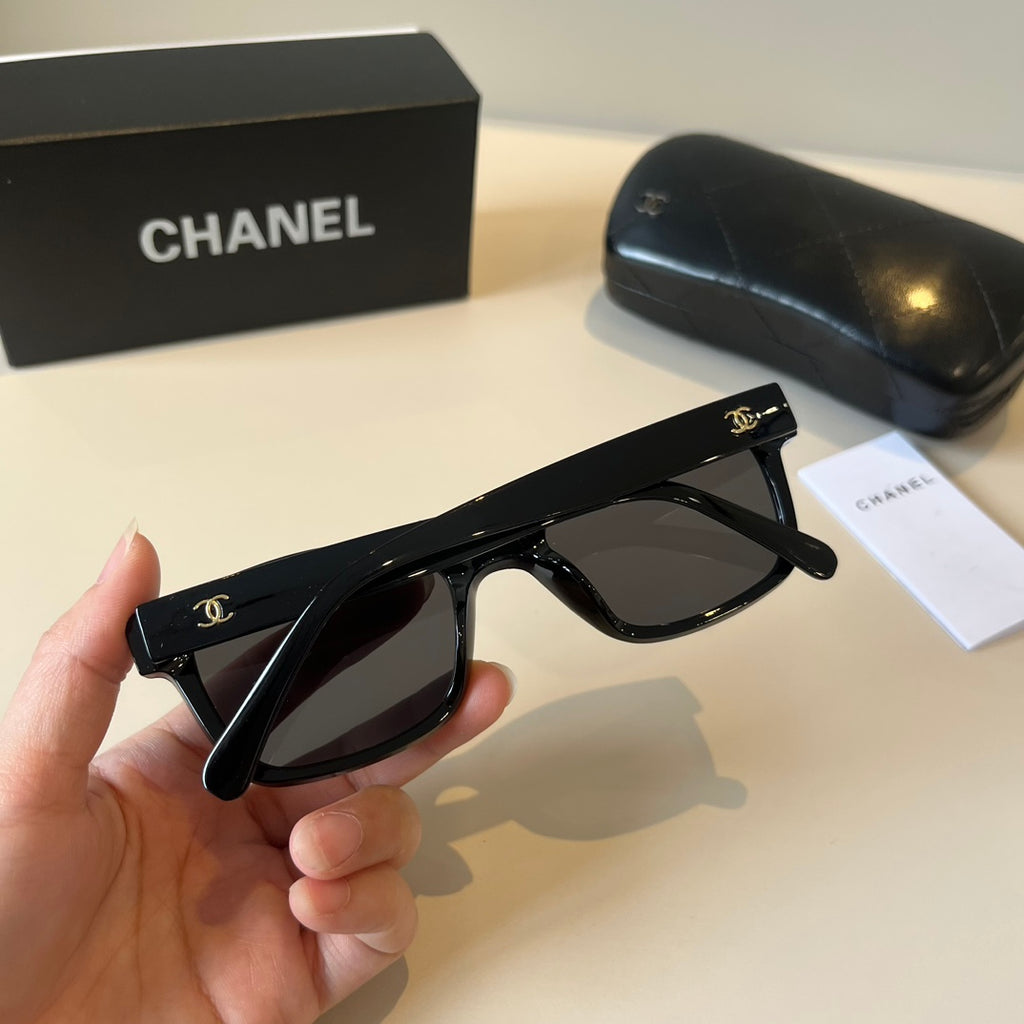 Chanel Square Black Lens Sunglasses for Men & Women - 431536 - detail image 7