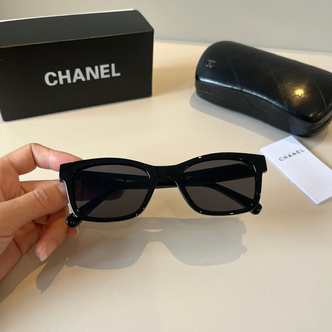 Chanel Square Black Lens Sunglasses for Men & Women - 398627 - detail image 10