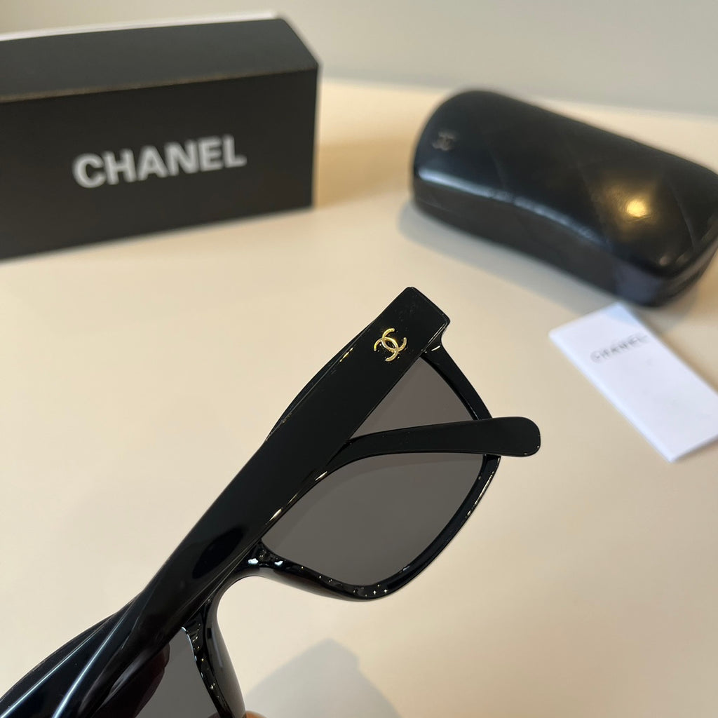 Chanel Square Black Lens Sunglasses for Men & Women - 398627 - detail image 8