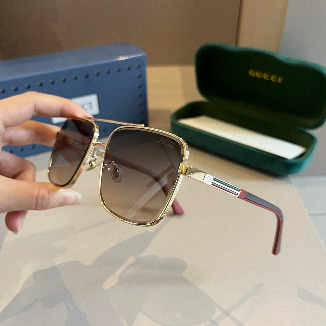 Gucci Polarized Fashion Gold Lens Sunglasses for Men - 415002 - detail image 5