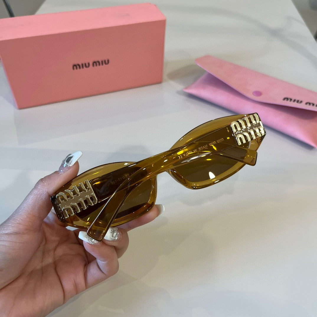Miu Miu Cat-Eye Brown Lens Sunglasses for Men & Women - 399183 - detail image 4