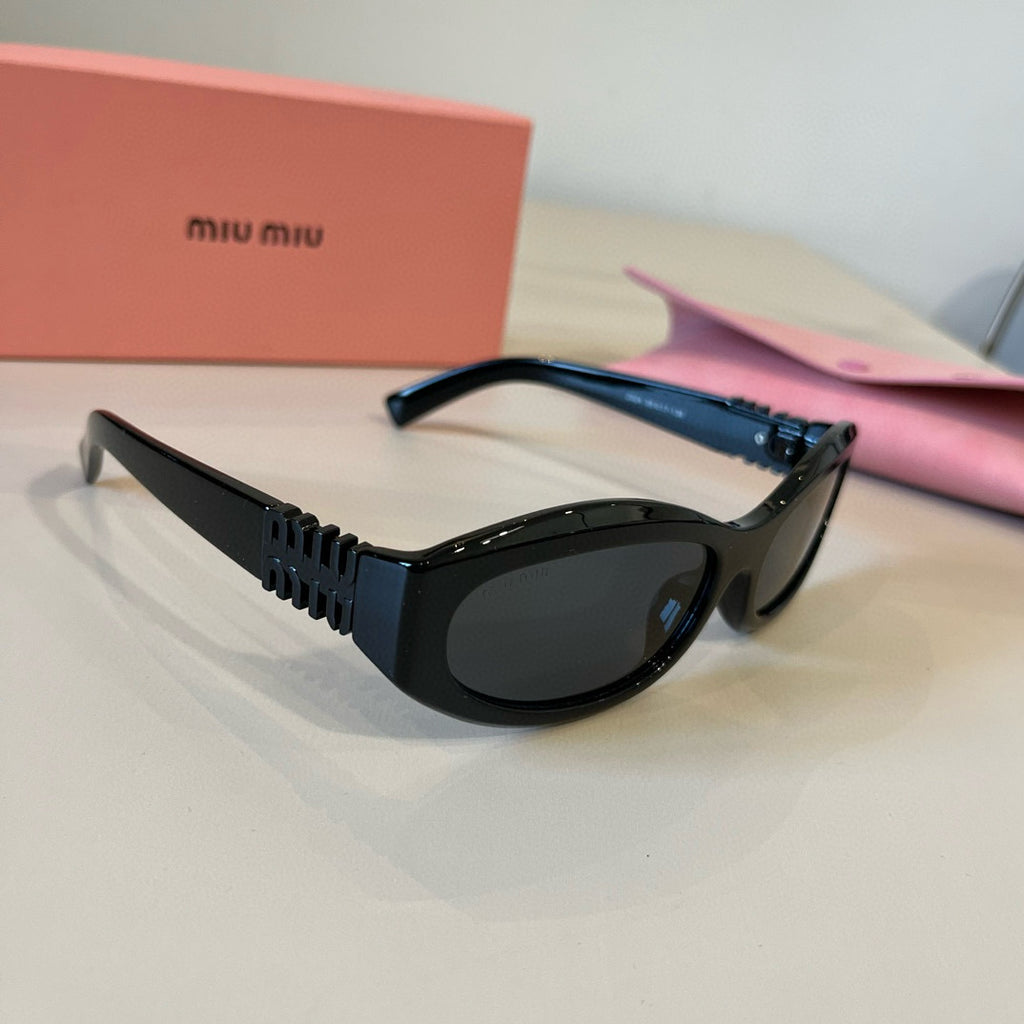 Miu Miu Cat-Eye Silver Lens Sunglasses for Men & Women - 399184