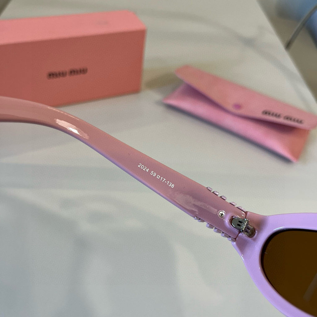 Miu Miu Cat-Eye Brown Lens Sunglasses for Men & Women - 399185 - detail image 9