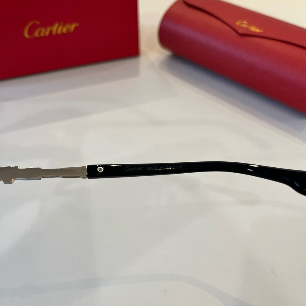 Cartier Lightweight Metal Rimless Silver Lens Sunglasses for Men & Wo - 358487 - detail image 8