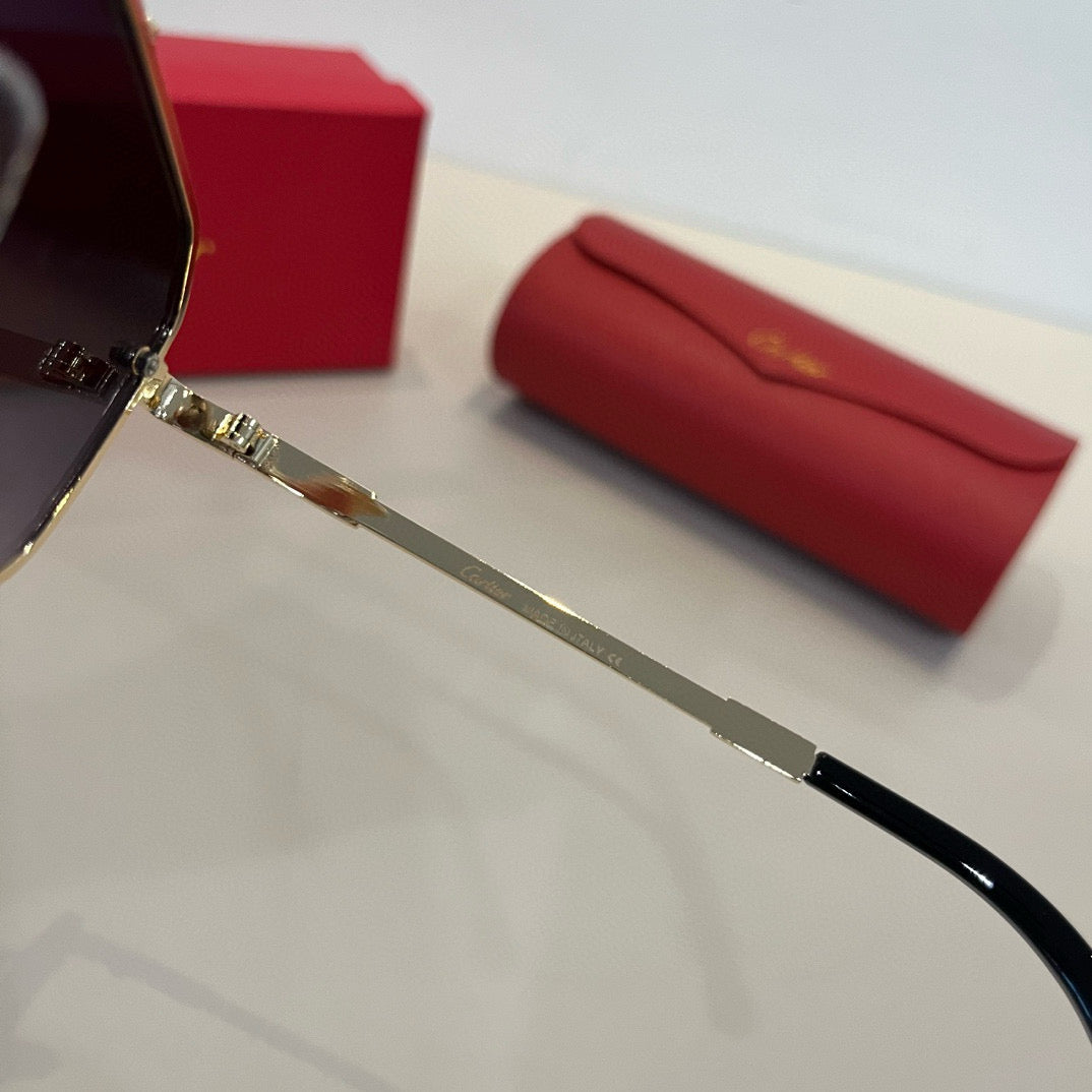 Cartier Lightweight Metal Rimless Silver Lens Sunglasses for Men & Wo - 935073 - detail image 10