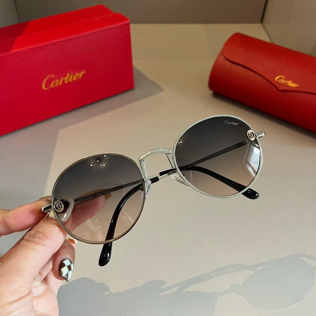 Cartier Metal Fashion Gold Lens Sunglasses for Men & Women - 935087 - detail image 6
