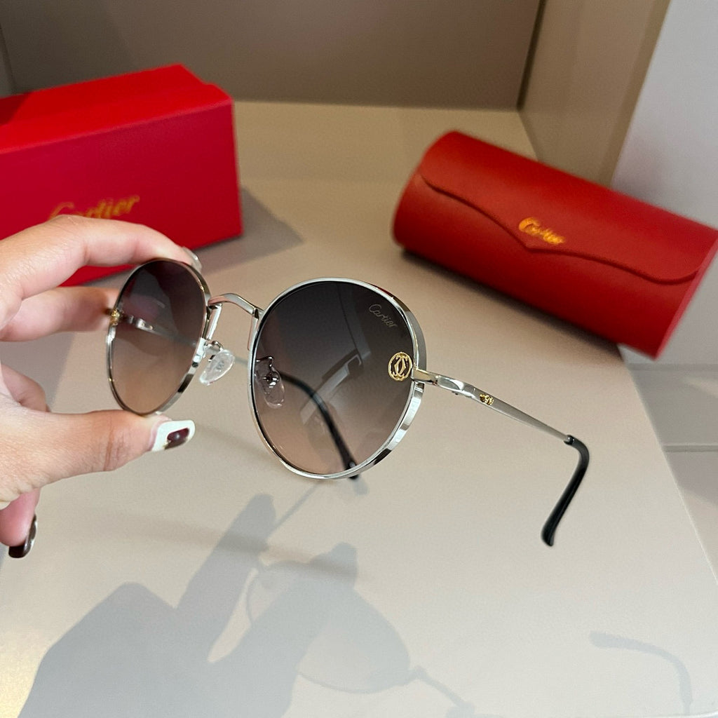 Cartier Metal Fashion Gold Lens Sunglasses for Men & Women - 935087 - detail image 3