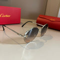 Cartier Metal Fashion Gold Lens Sunglasses for Men & Women - 935087
