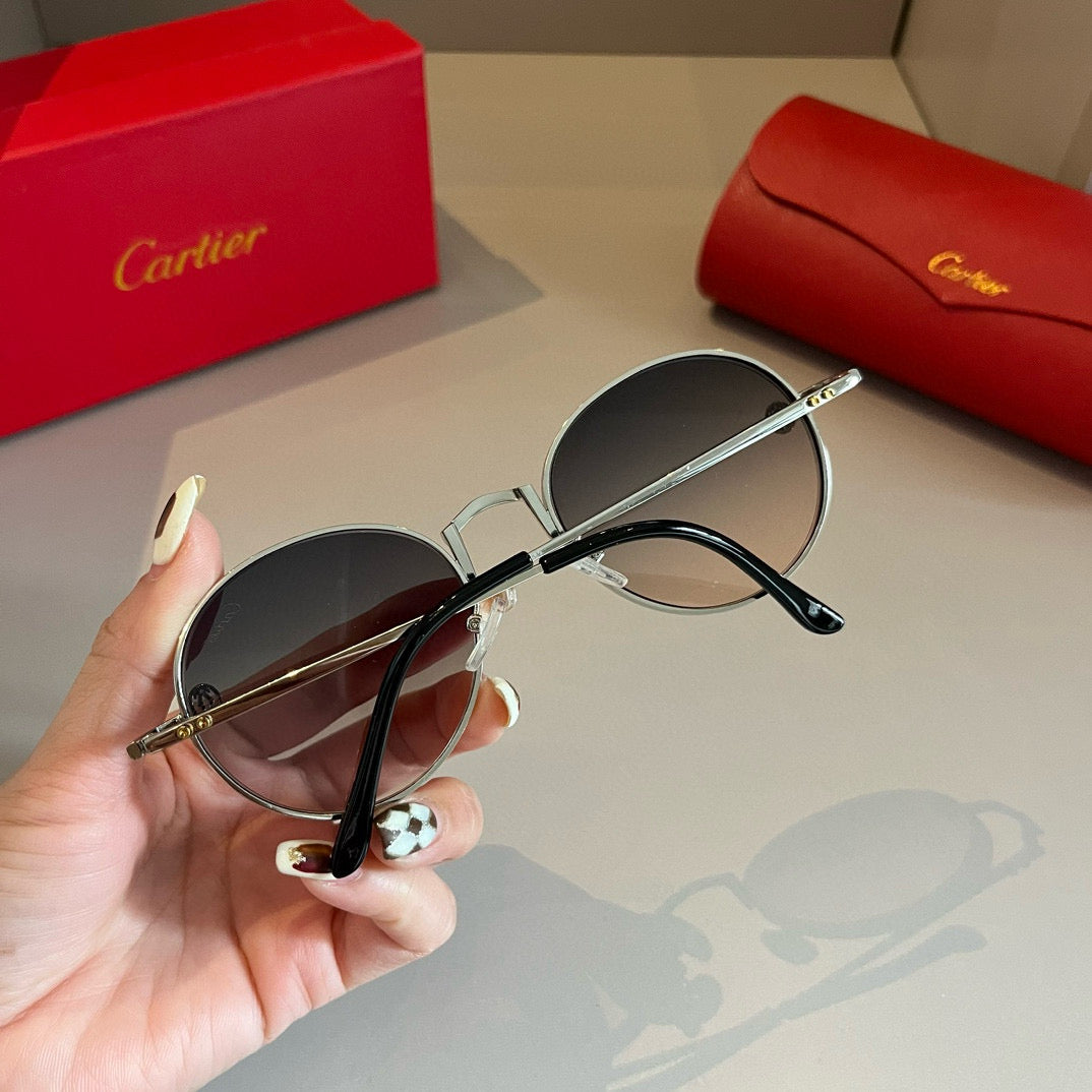 Cartier Metal Fashion Gold Lens Sunglasses for Men & Women - 935087 - detail image 7