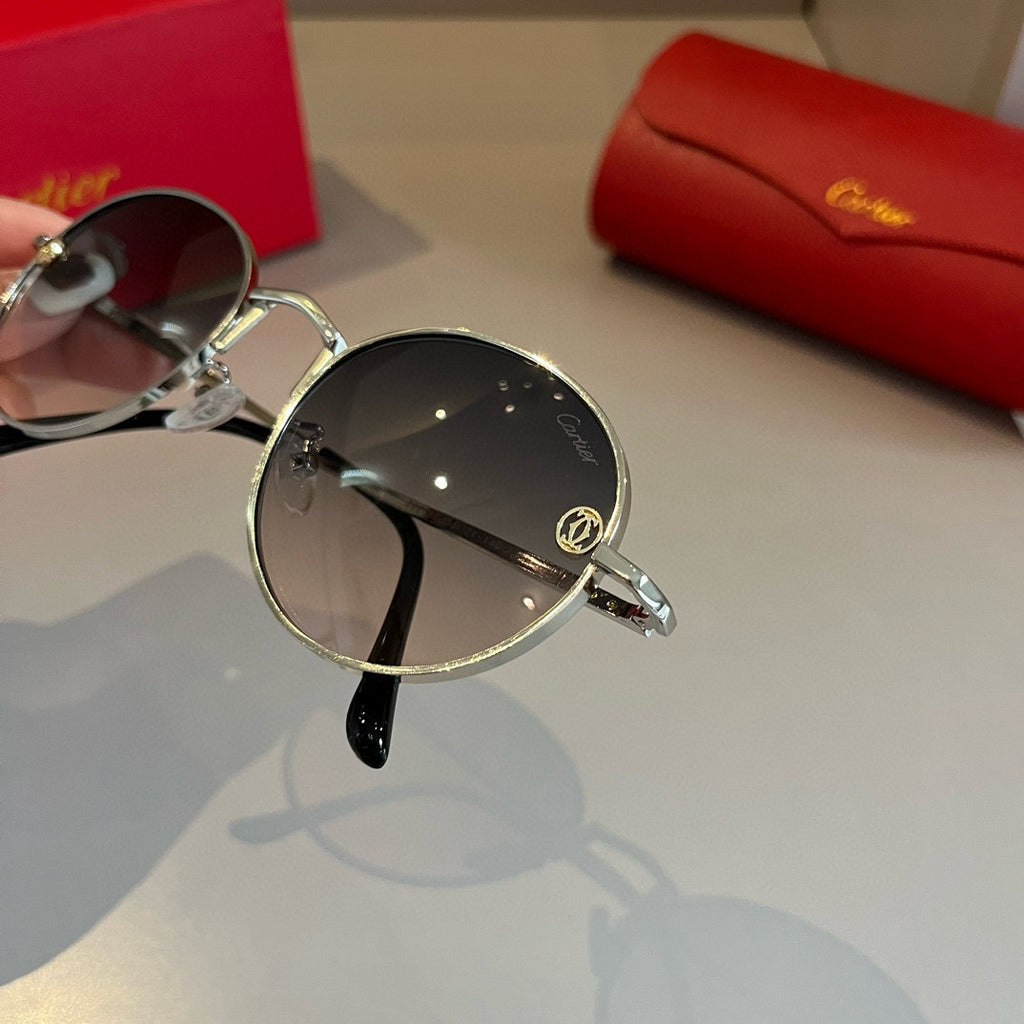 Cartier Metal Fashion Gold Lens Sunglasses for Men & Women - 935087 - detail image 5