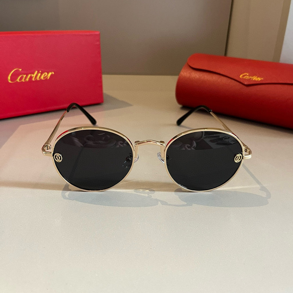 Cartier Metal Fashion Gold Lens Sunglasses for Men & Women - 935088 - detail image 2