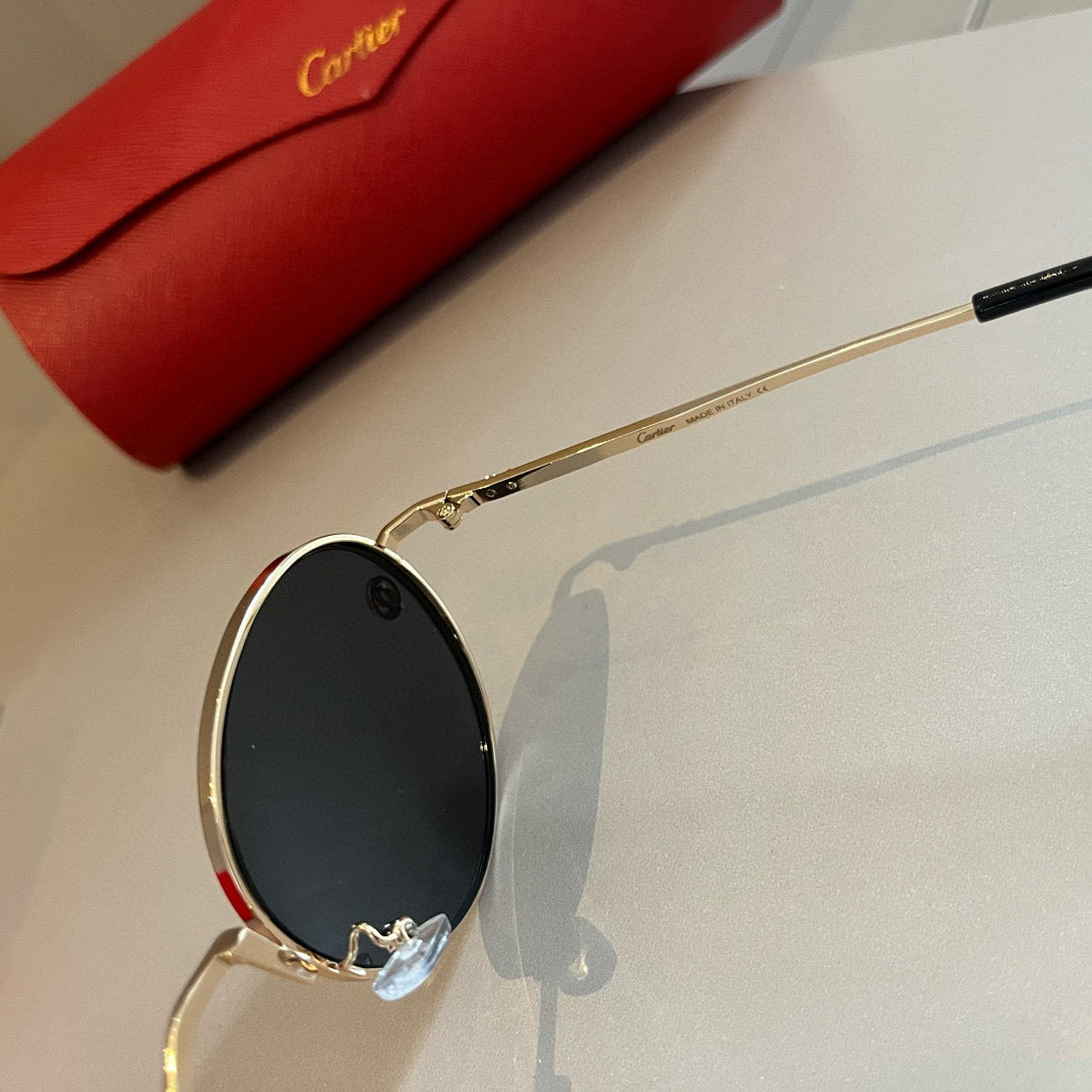 Cartier Metal Fashion Gold Lens Sunglasses for Men & Women - 358492 - detail image 7