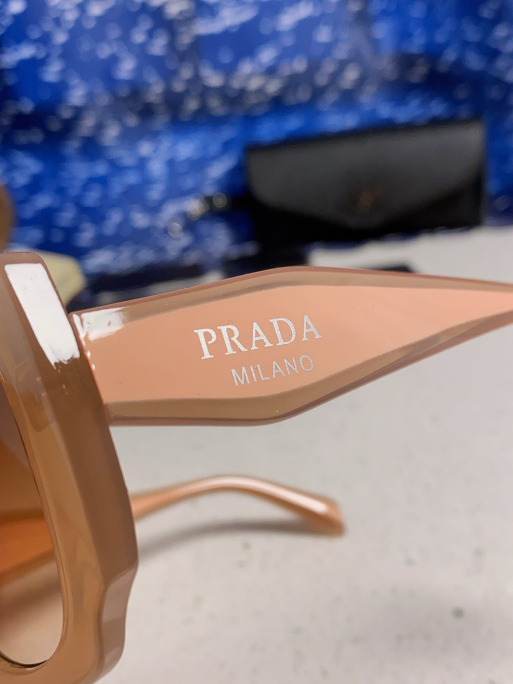 Prada 16YSF Acetate Fashion Gold Lens Sunglasses for Men & Women - 432116 - detail image 7