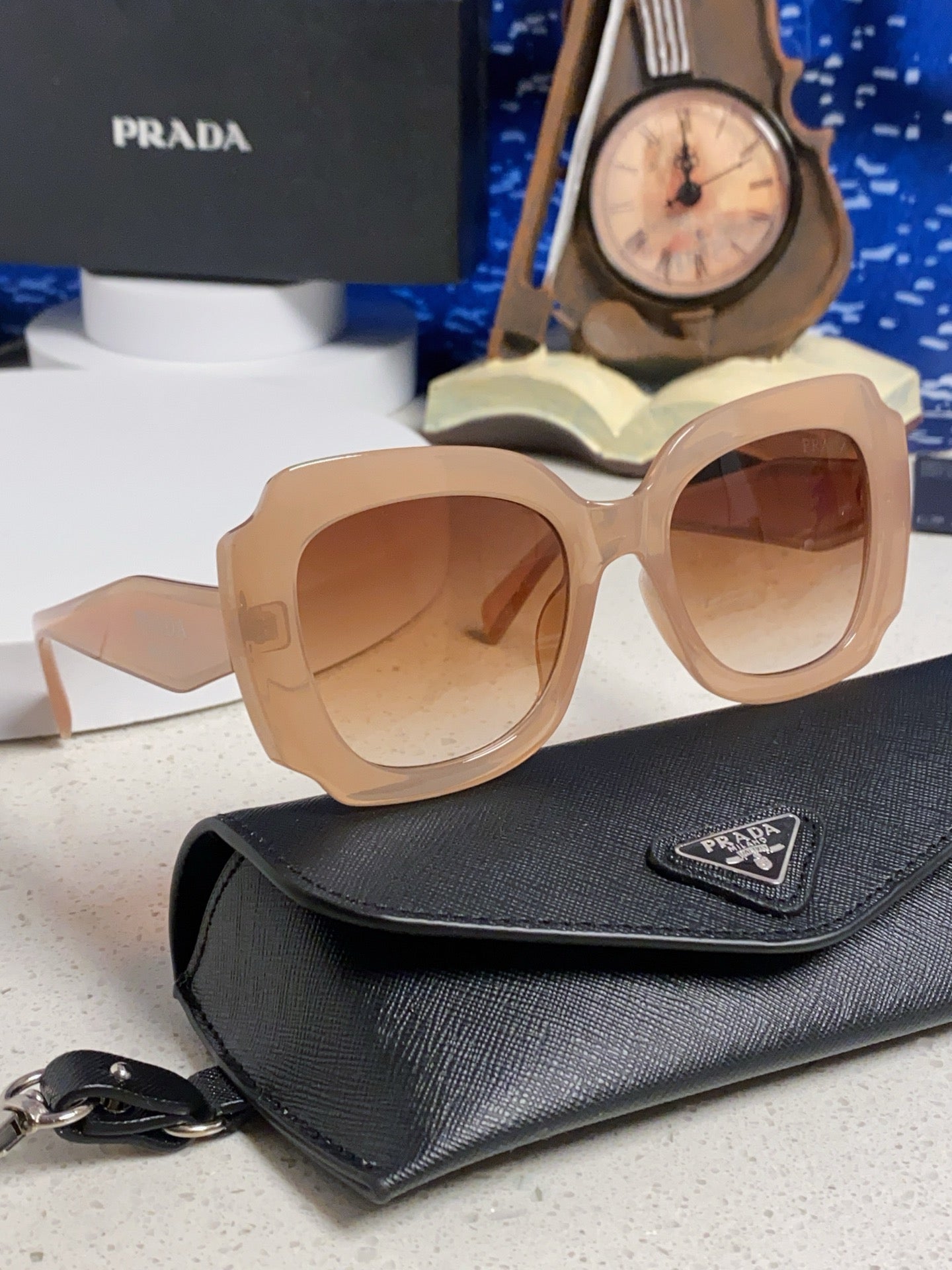 Prada 16YSF Acetate Fashion Gold Lens Sunglasses for Men & Women - 432116 - detail image 10