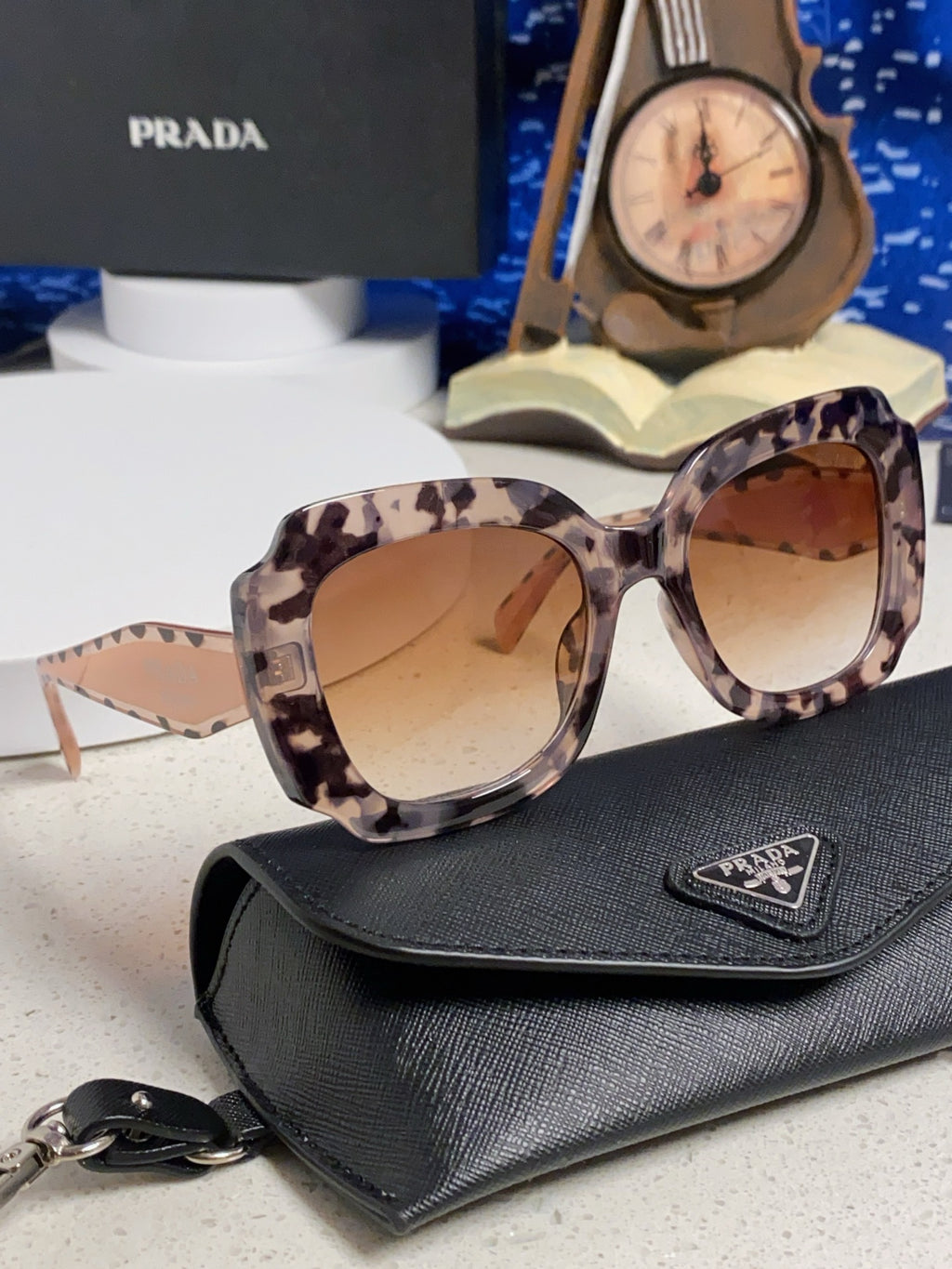 Prada 16YSF Acetate Fashion Gold Lens Sunglasses for Men & Women - 867153 - detail image 10