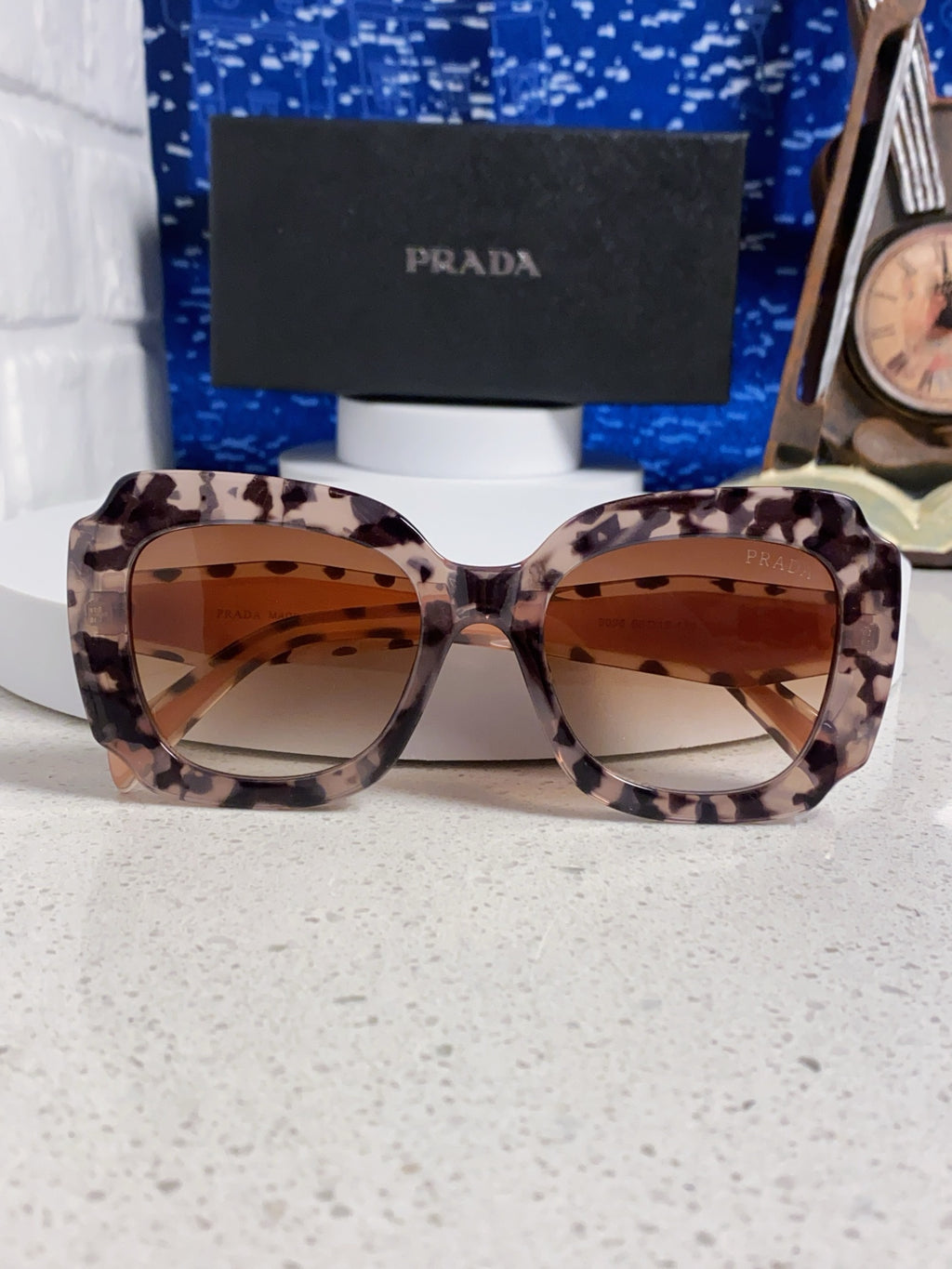 Prada 16YSF Acetate Fashion Gold Lens Sunglasses for Men & Women - detail image 9