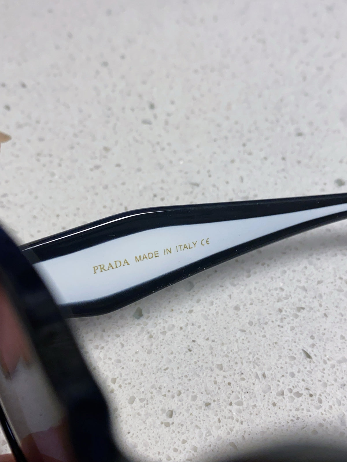 Prada 16YSF Acetate Fashion Black Lens Sunglasses for Men & Women - 415677 - detail image 8