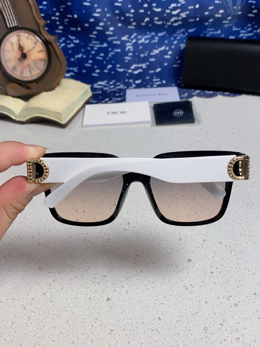 Dior Oversized Silver Lens Sunglasses for Women - 431740 - detail image 5
