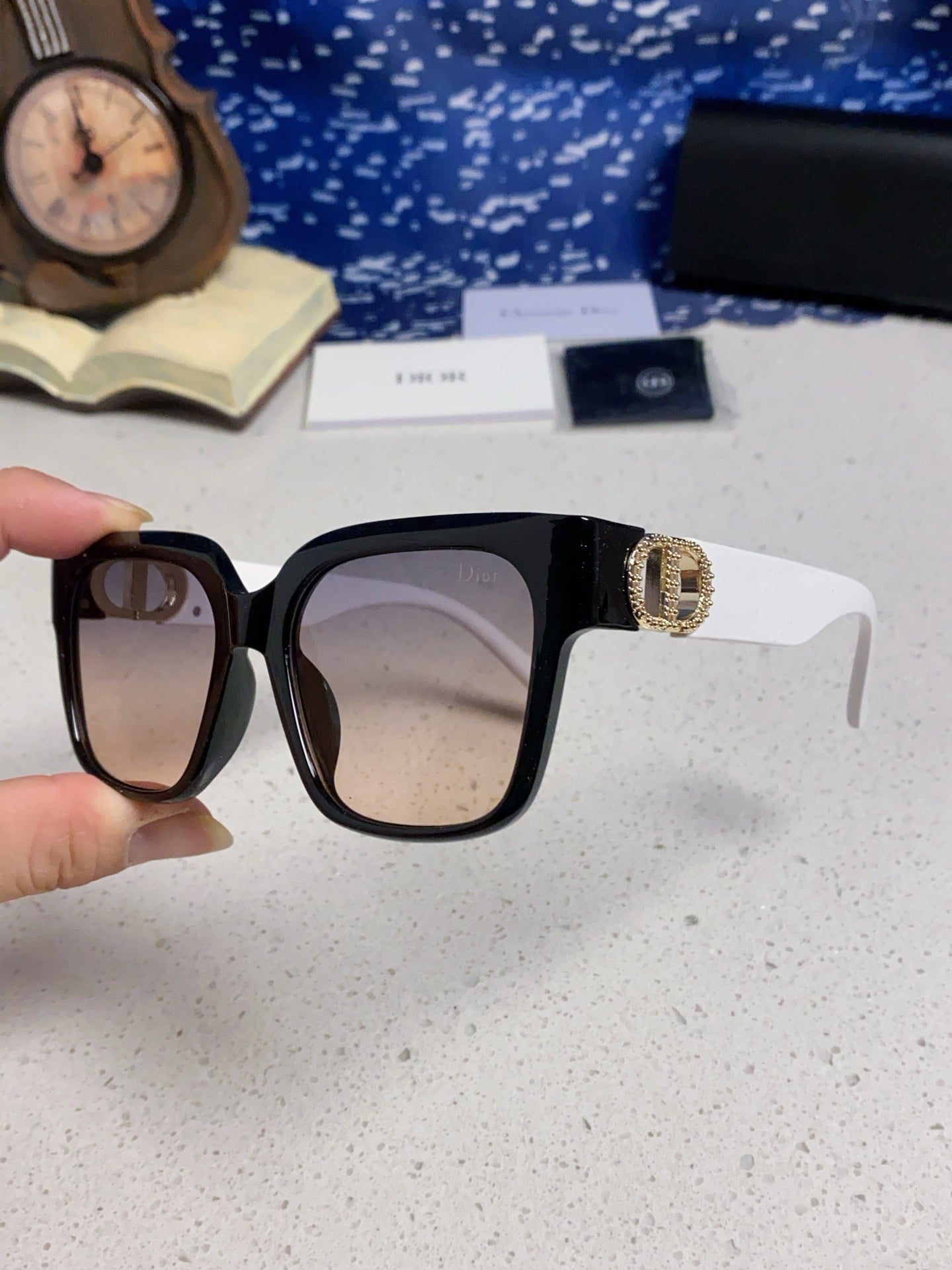 Dior Oversized Silver Lens Sunglasses for Women - 431740 - detail image 6