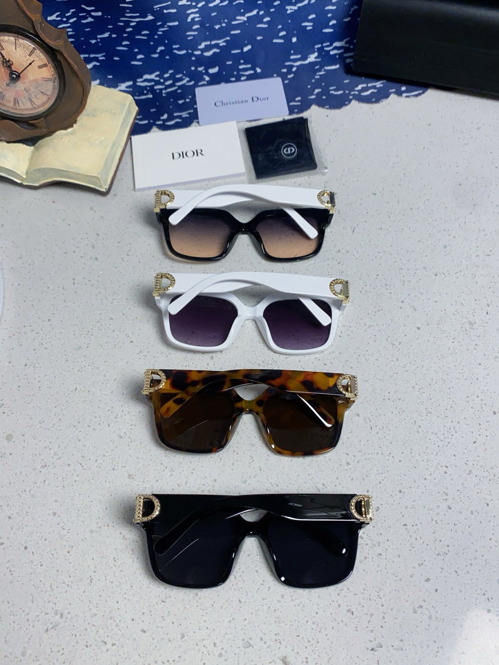 Dior Oversized Black Lens Sunglasses for Women - 867116 - detail image 11