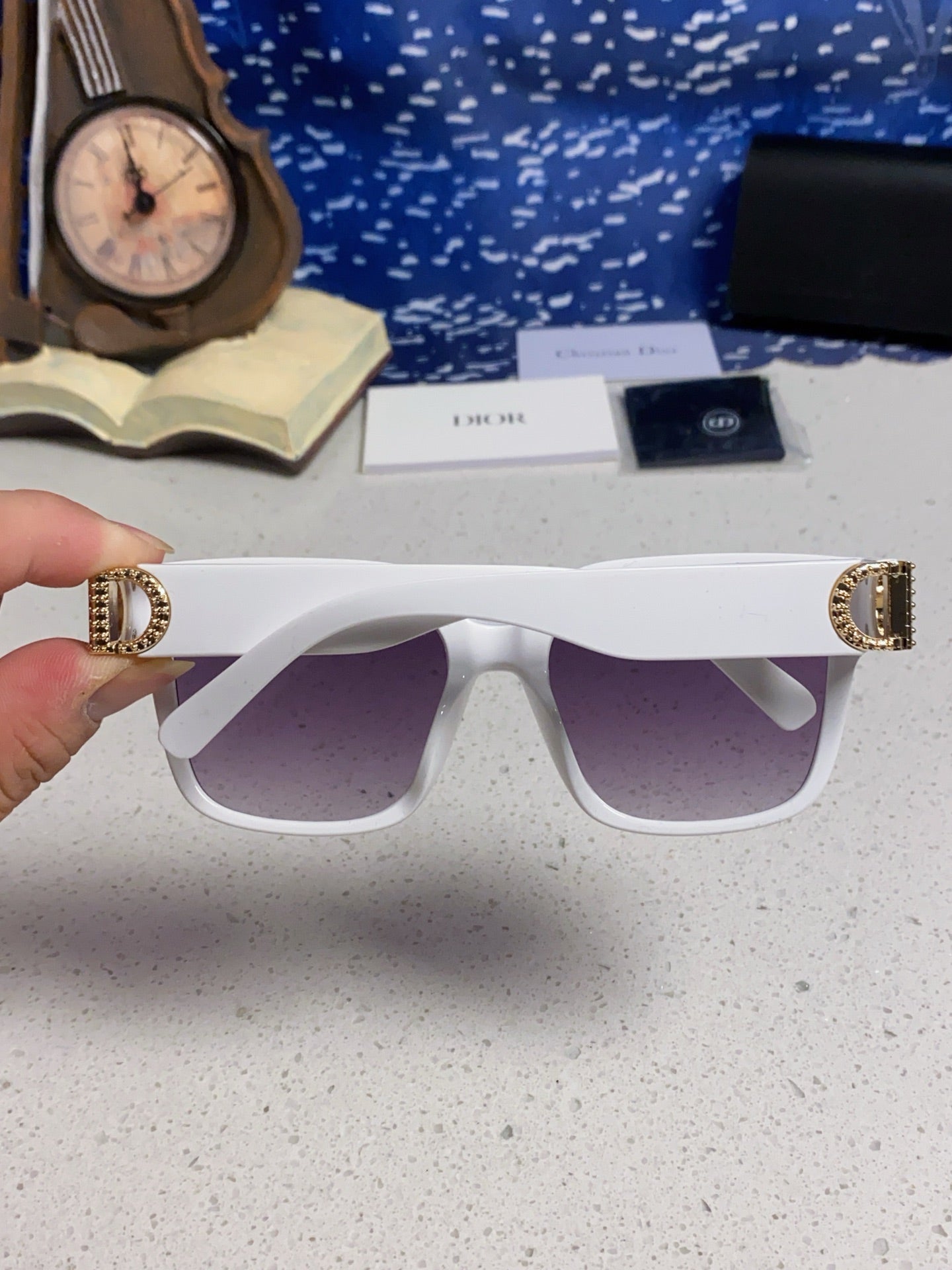 Dior Oversized Silver Lens Sunglasses for Women - detail image 5