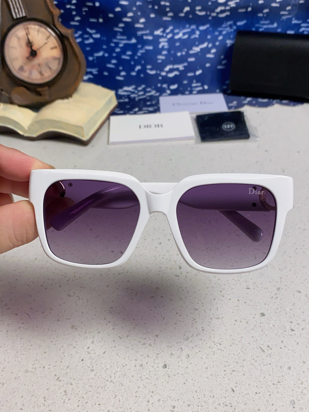 Dior Oversized Silver Lens Sunglasses for Women - 867114 - detail image 4