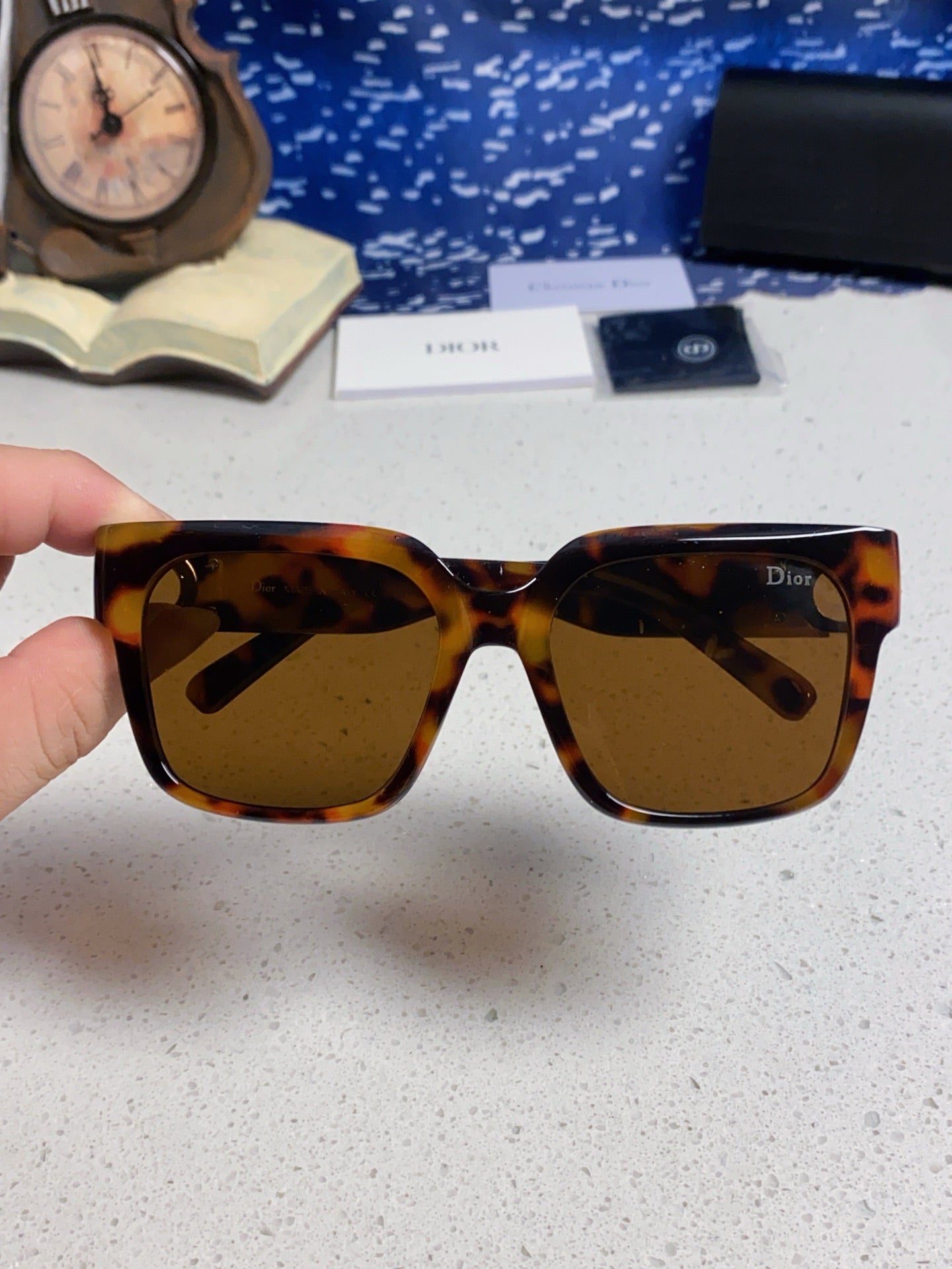 Dior Oversized Black Lens Sunglasses for Women - 867115 - detail image 4