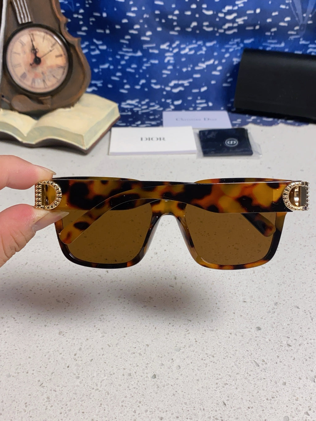 Dior Oversized Black Lens Sunglasses for Women - 867115 - detail image 5