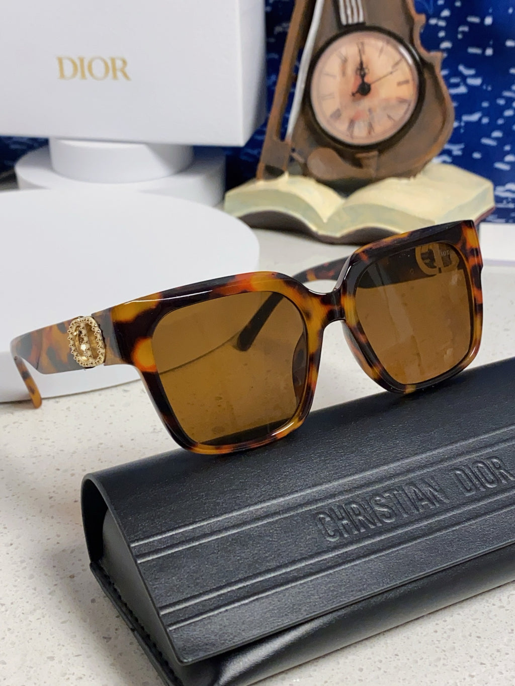Dior Oversized Black Lens Sunglasses for Women - 431742 - detail image 10