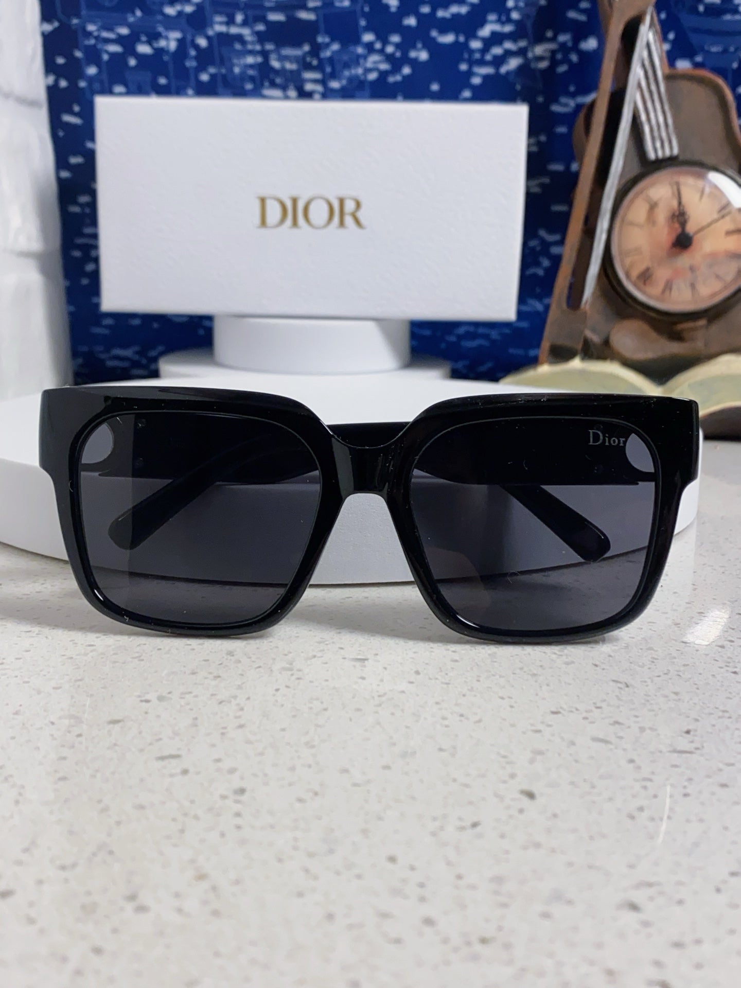 Dior Oversized Black Lens Sunglasses for Women - 867116 - detail image 9