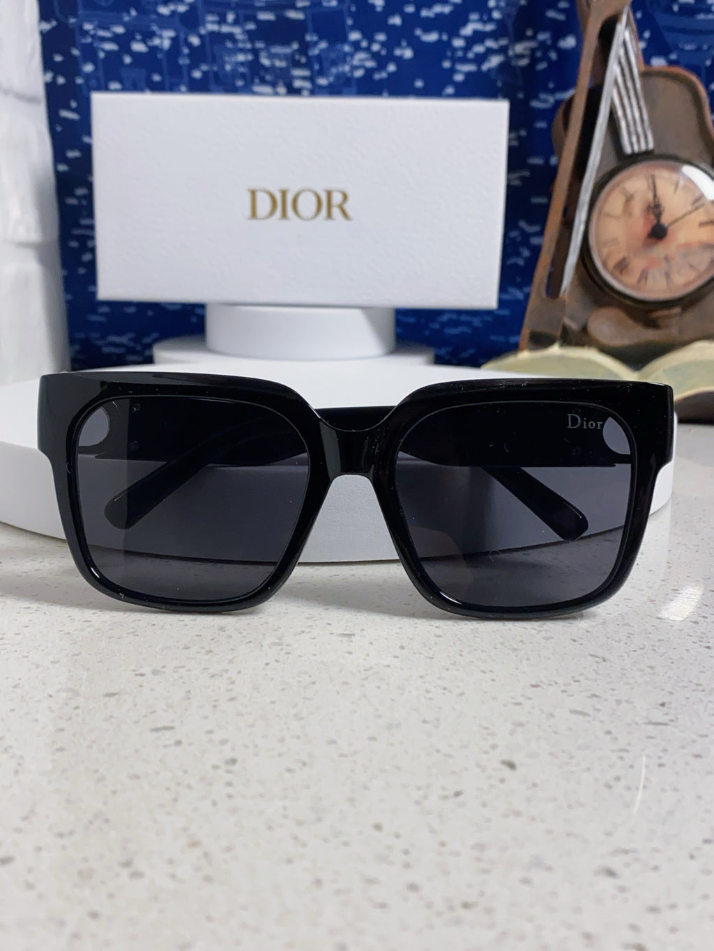 Dior Oversized Black Lens Sunglasses for Women - 415538 - detail image 9