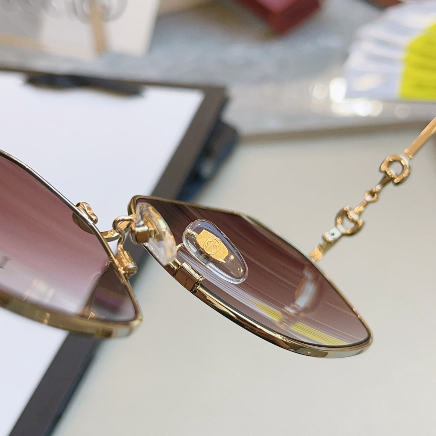 Gucci GG0882SA Square Red Lens Sunglasses for Men & Women - detail image 9