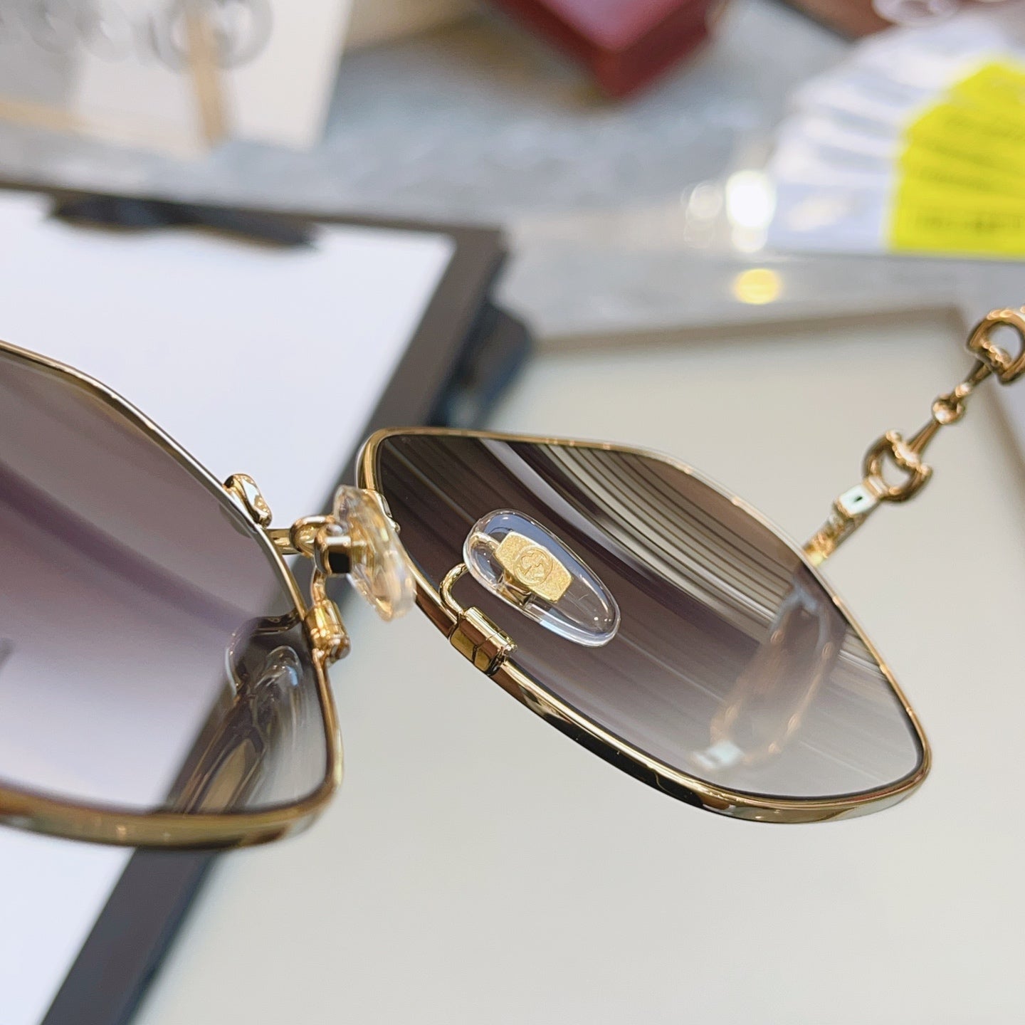 Gucci GG0882SA Square Black Lens Sunglasses for Men & Women - detail image 7