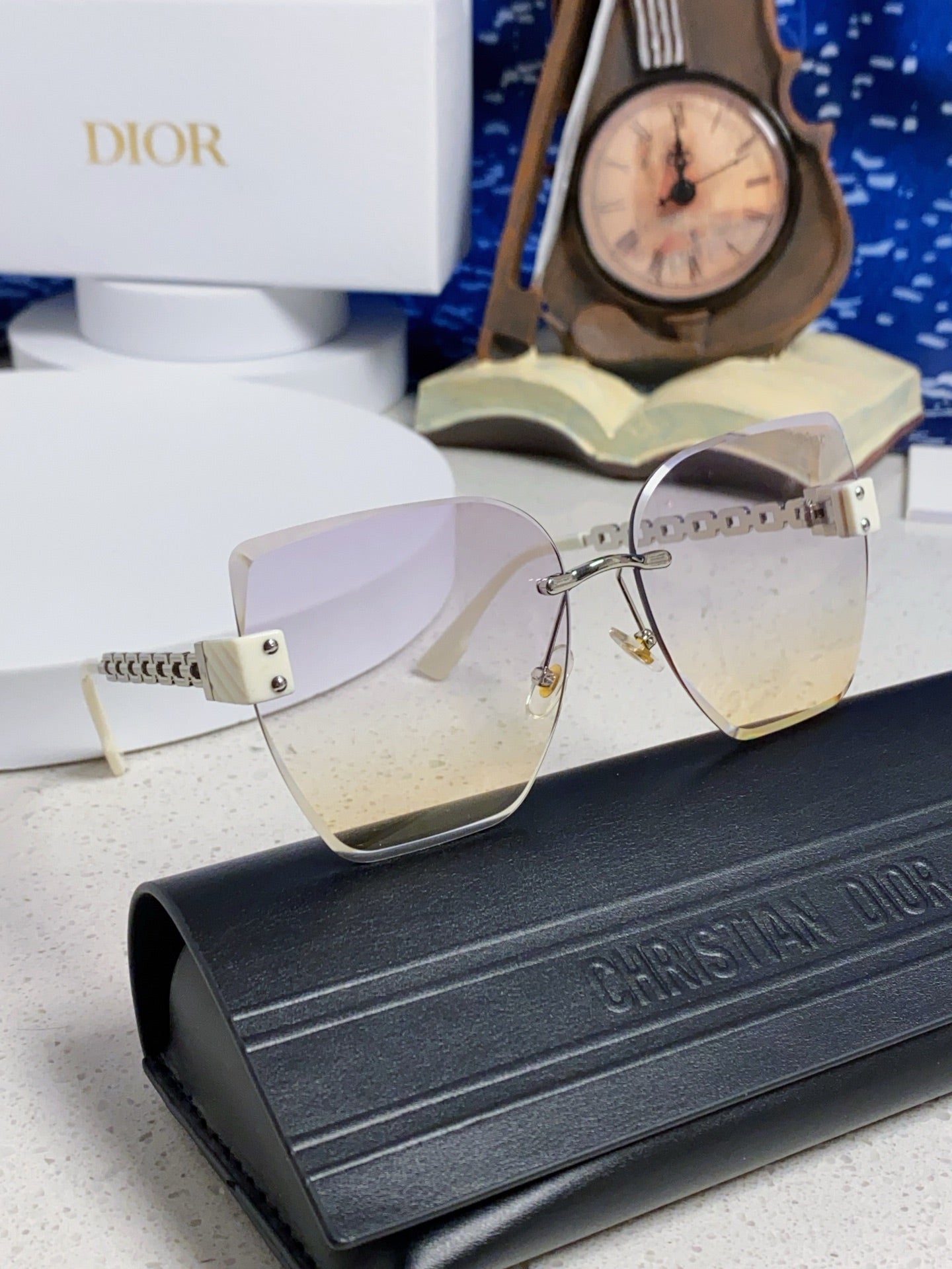 Dior Polarized Fashion Silver Lens Sunglasses for Women - 449088 - detail image 10