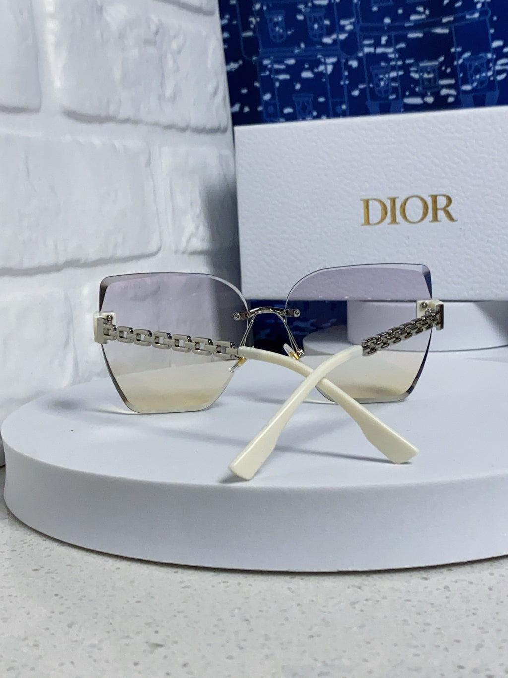 Dior Polarized Fashion Silver Lens Sunglasses for Women - 415498 - detail image 3