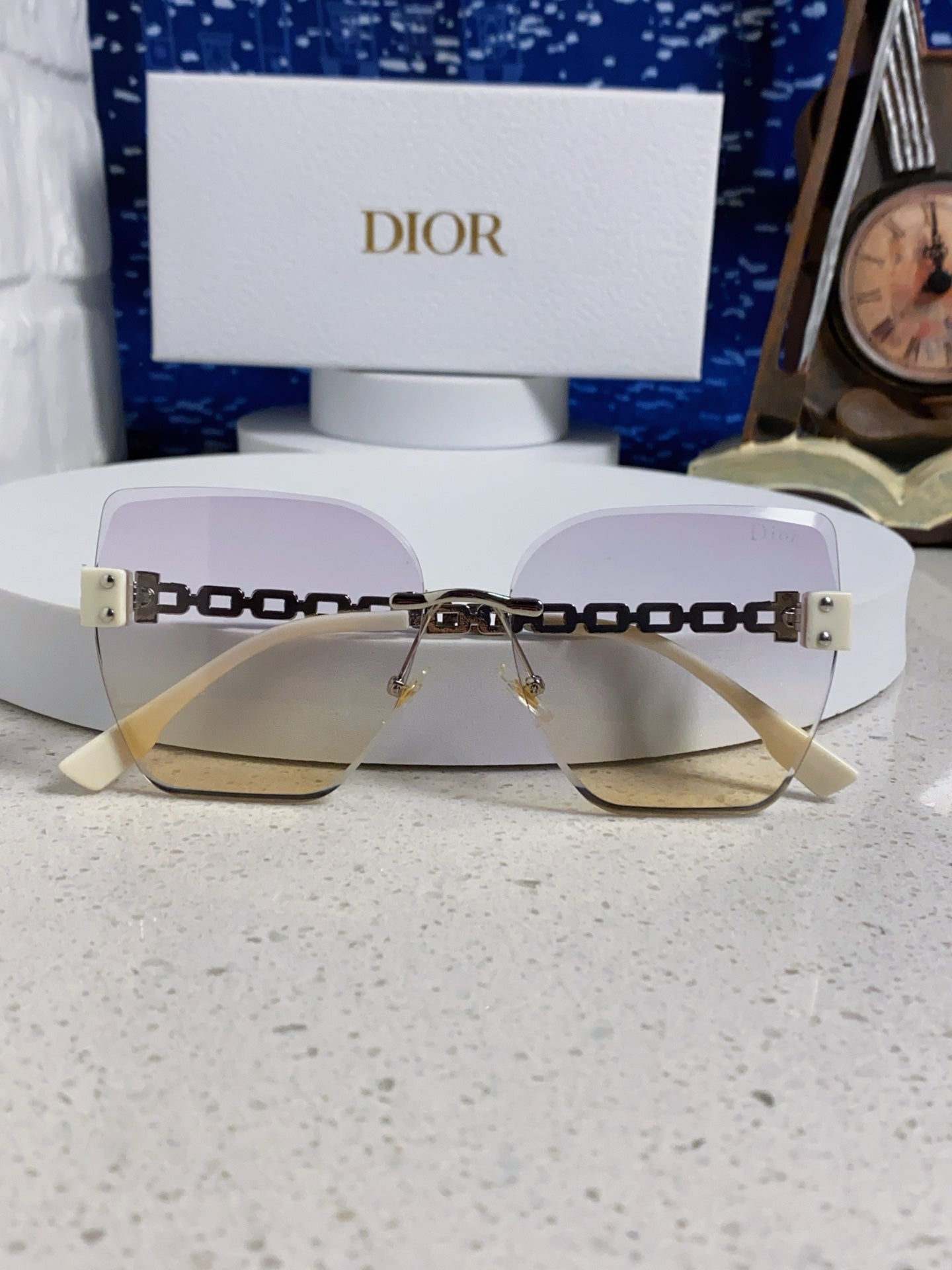 Dior Polarized Fashion Silver Lens Sunglasses for Women - 415498 - detail image 9