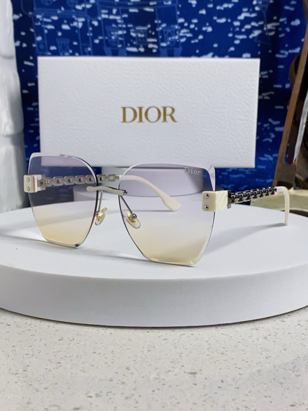 Dior Polarized Fashion Silver Lens Sunglasses for Women - 415498