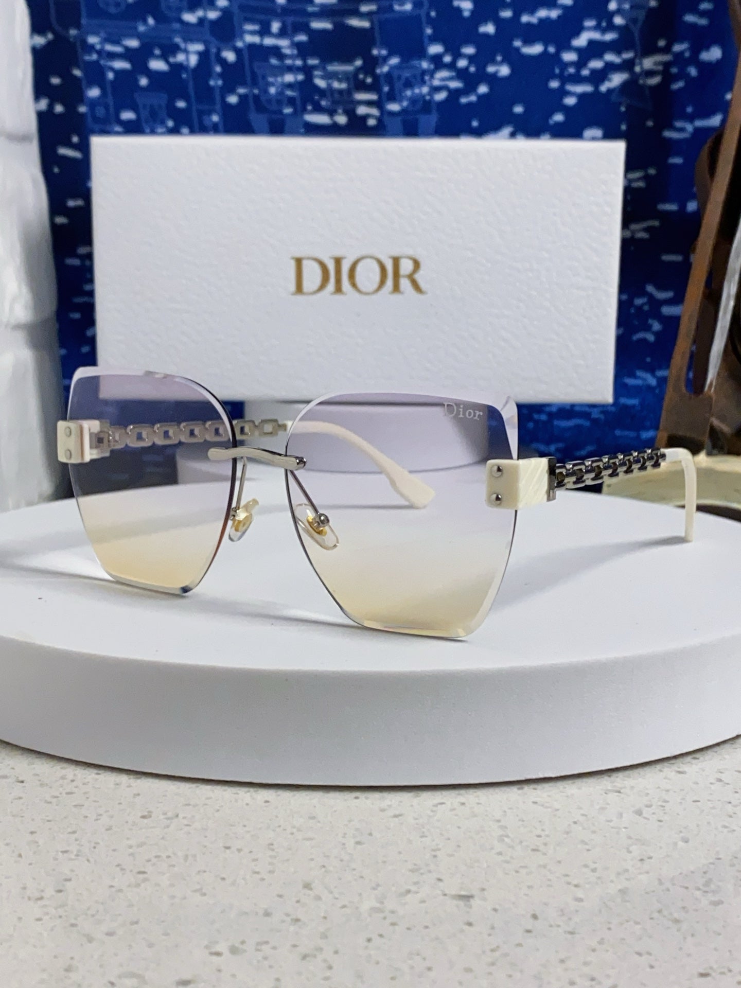 Dior Polarized Fashion Silver Lens Sunglasses for Women - 415498