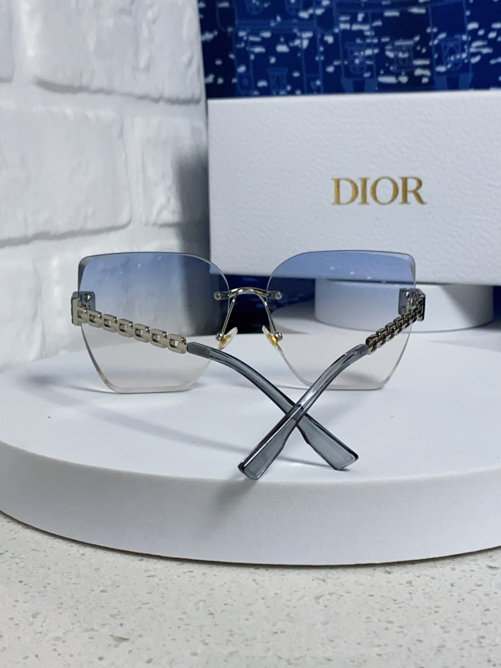 Dior Polarized Fashion Silver Lens Sunglasses for Women - 415499 - detail image 3