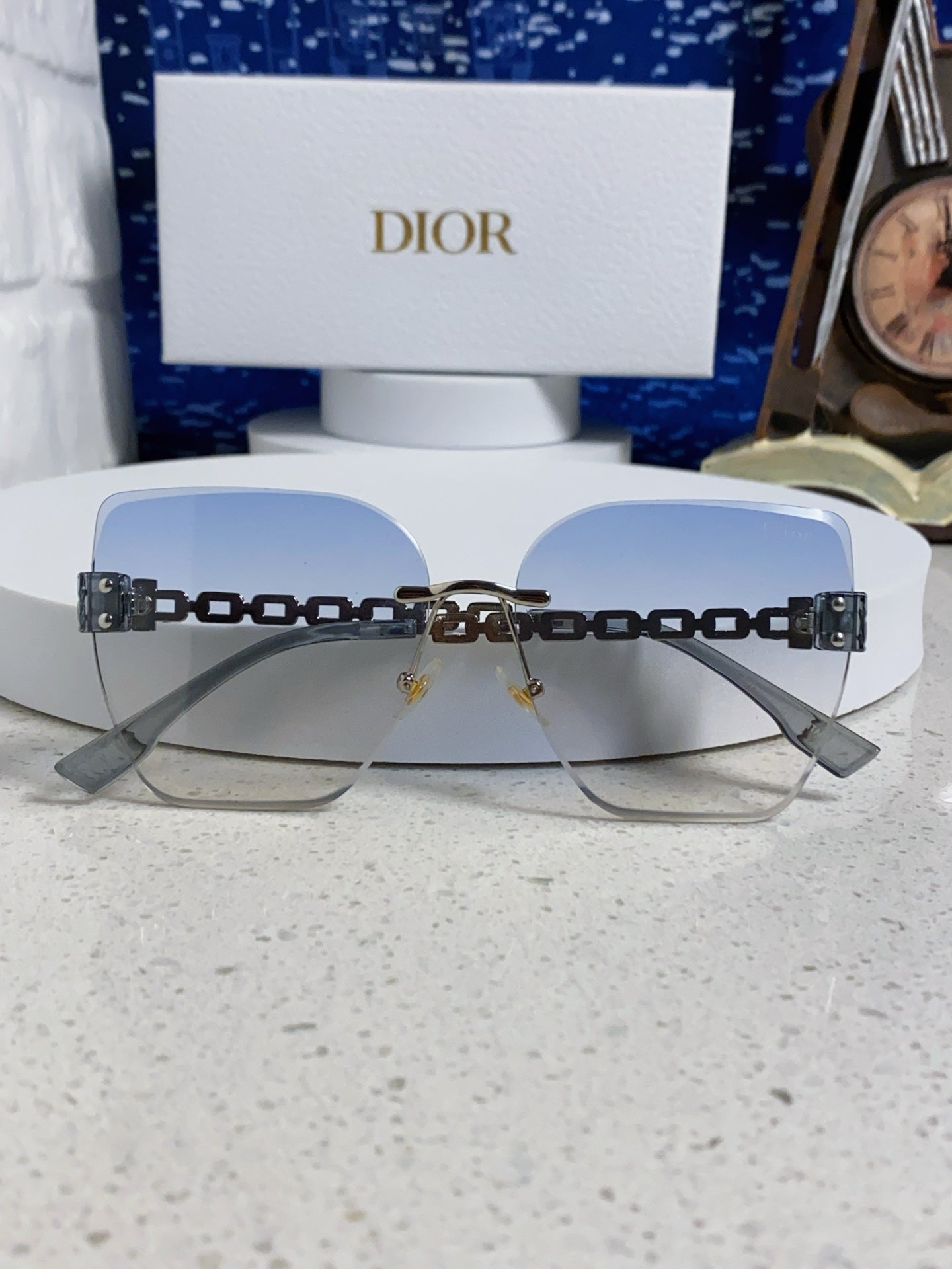 Dior Polarized Fashion Silver Lens Sunglasses for Women - 449089 - detail image 9