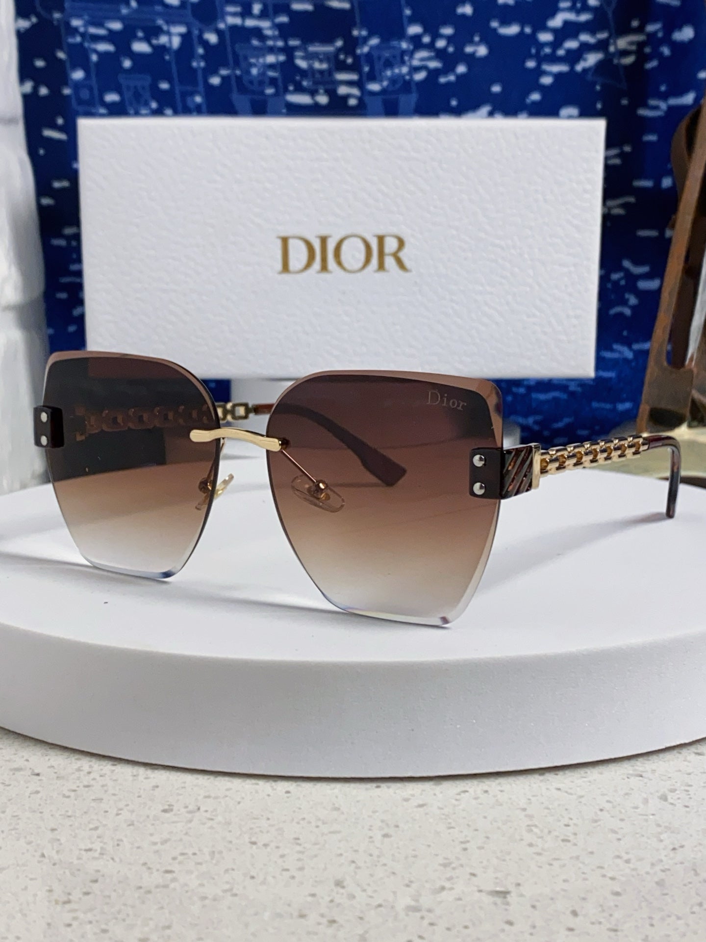 Dior Polarized Fashion Red Lens Sunglasses for Women