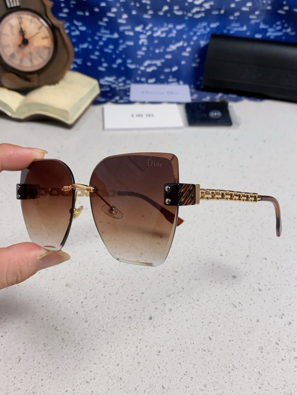 Dior Polarized Fashion Red Lens Sunglasses for Women - detail image 6