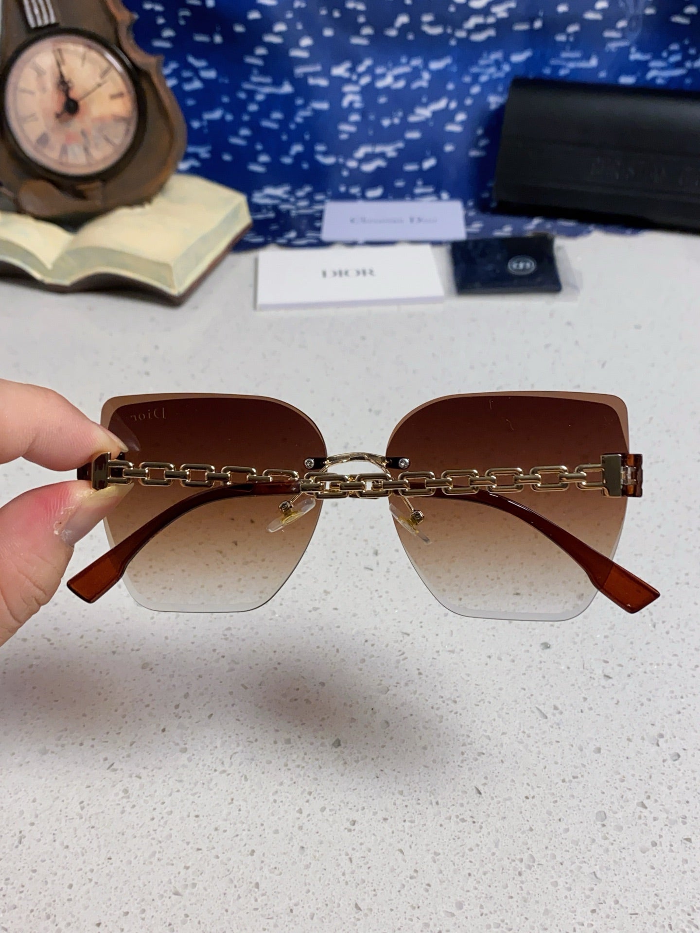 Dior Polarized Fashion Red Lens Sunglasses for Women - 415500 - detail image 5