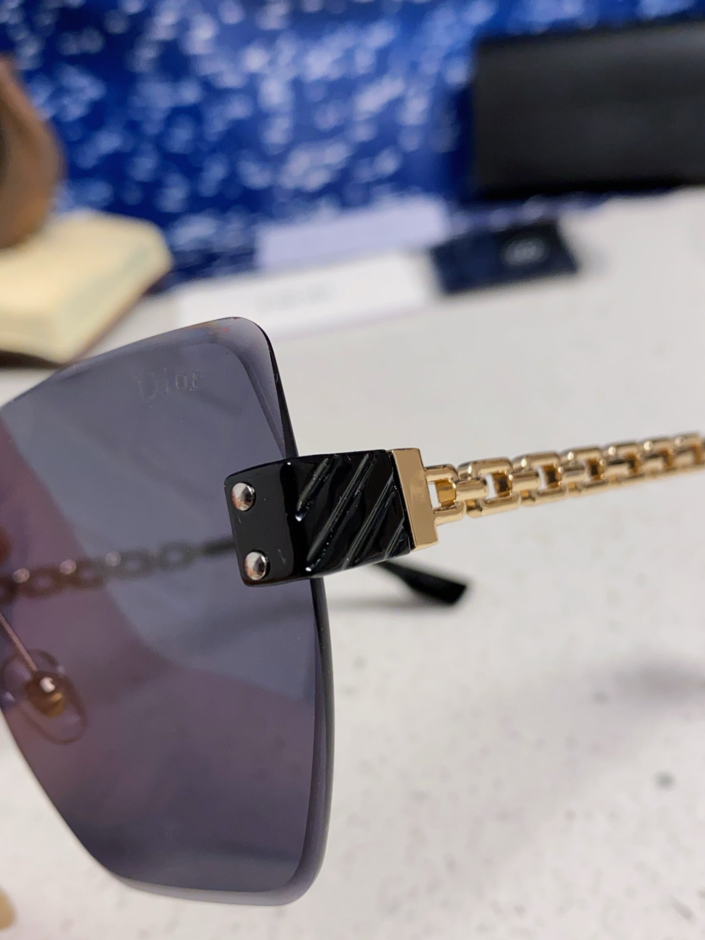 Dior Polarized Fashion Black Lens Sunglasses for Women - 449091 - detail image 7