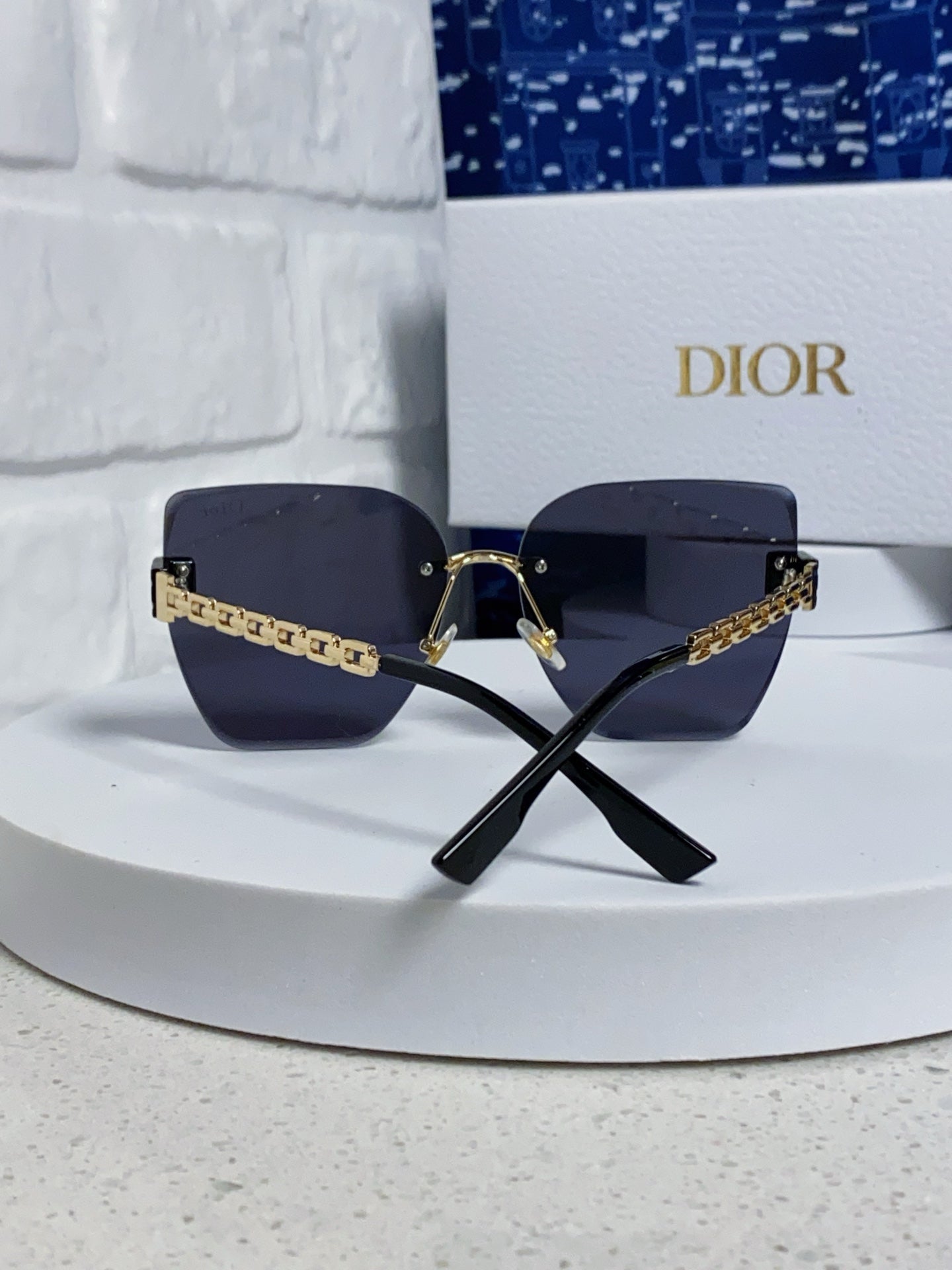 Dior Polarized Fashion Black Lens Sunglasses for Women - 449091 - detail image 3
