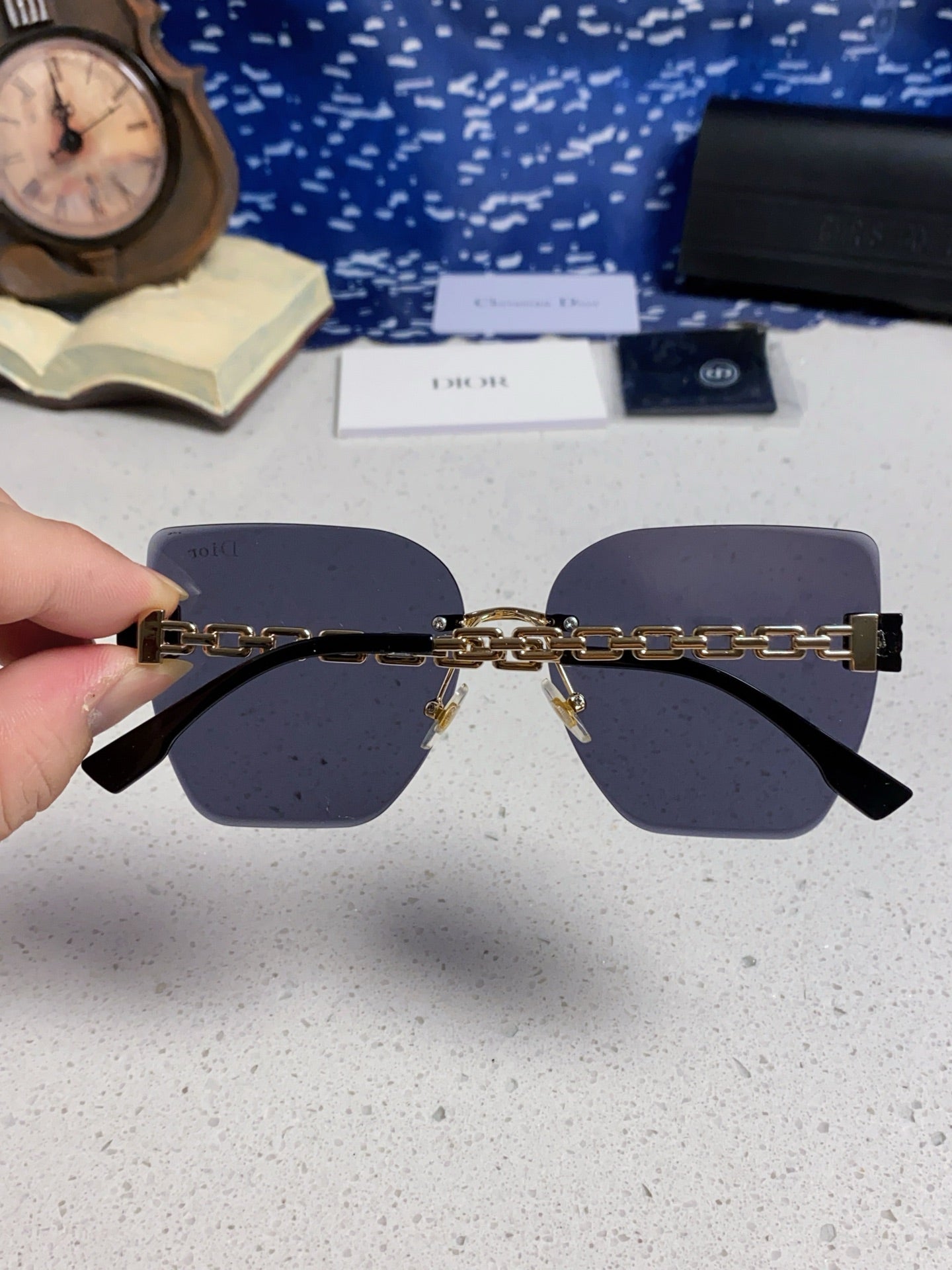 Dior Polarized Fashion Black Lens Sunglasses for Women - 449091 - detail image 5