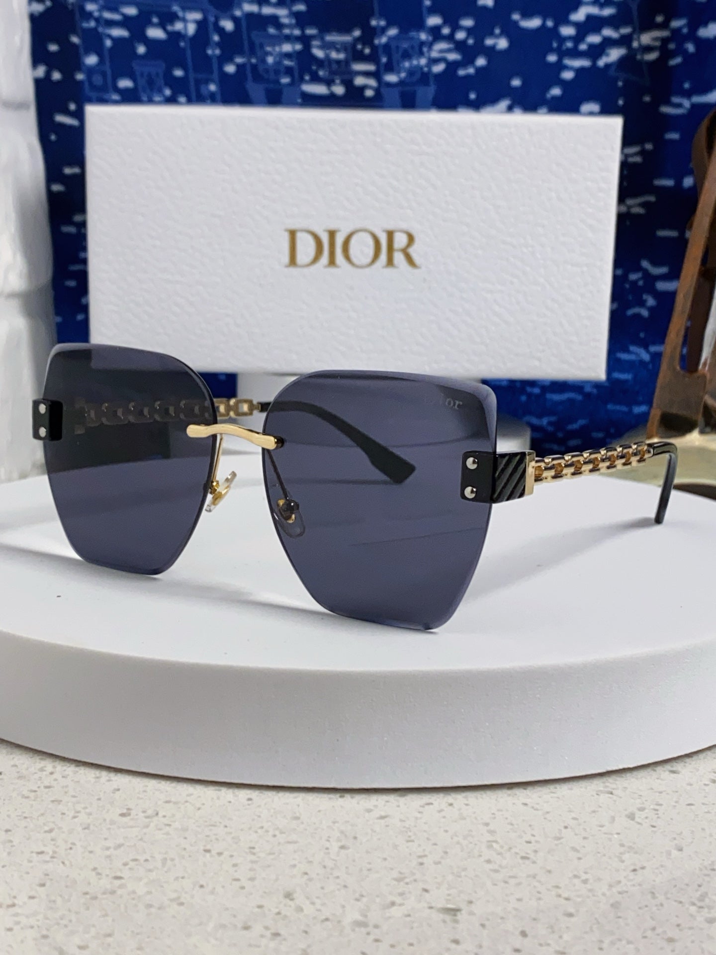 Dior Polarized Fashion Black Lens Sunglasses for Women - 449091