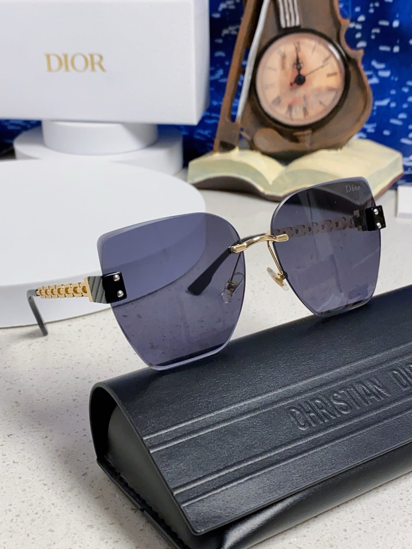 Dior Polarized Fashion Black Lens Sunglasses for Women - 449091 - detail image 10