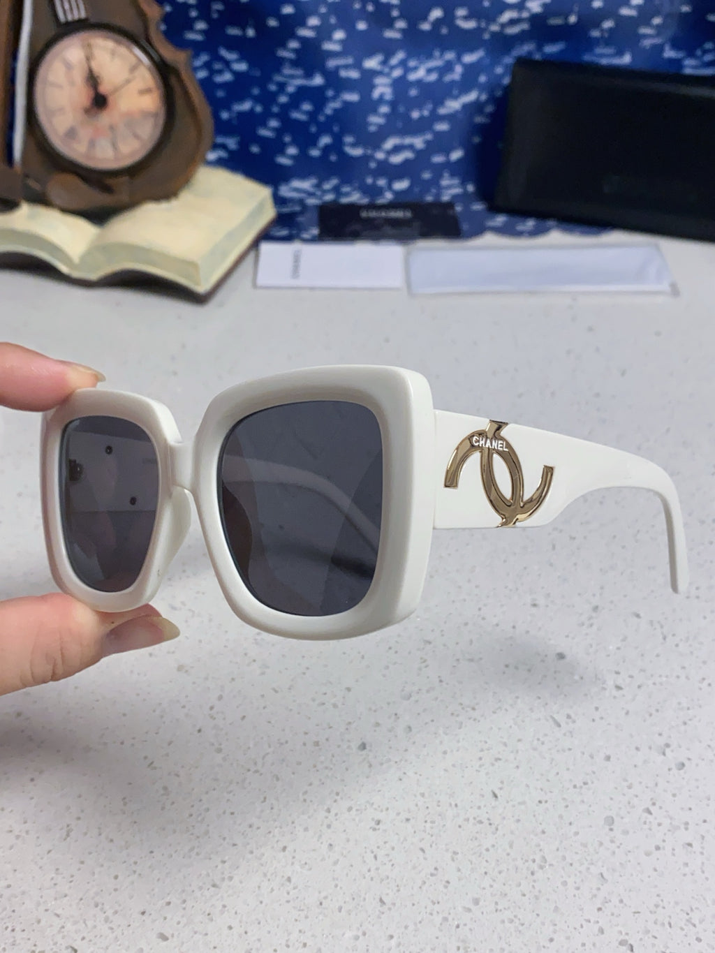 Chanel Square Silver Lens Sunglasses for Men & Women - 415289 - detail image 6
